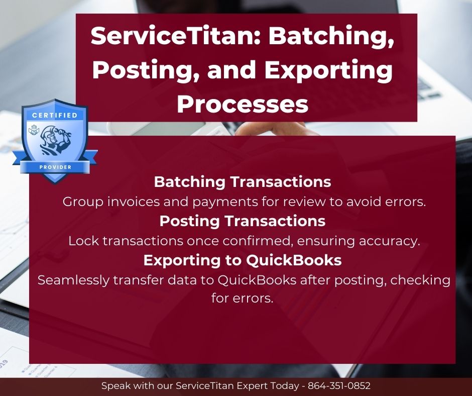 ServiceTitan: Batching, Posting, and Exporting Processes - Waterford ...